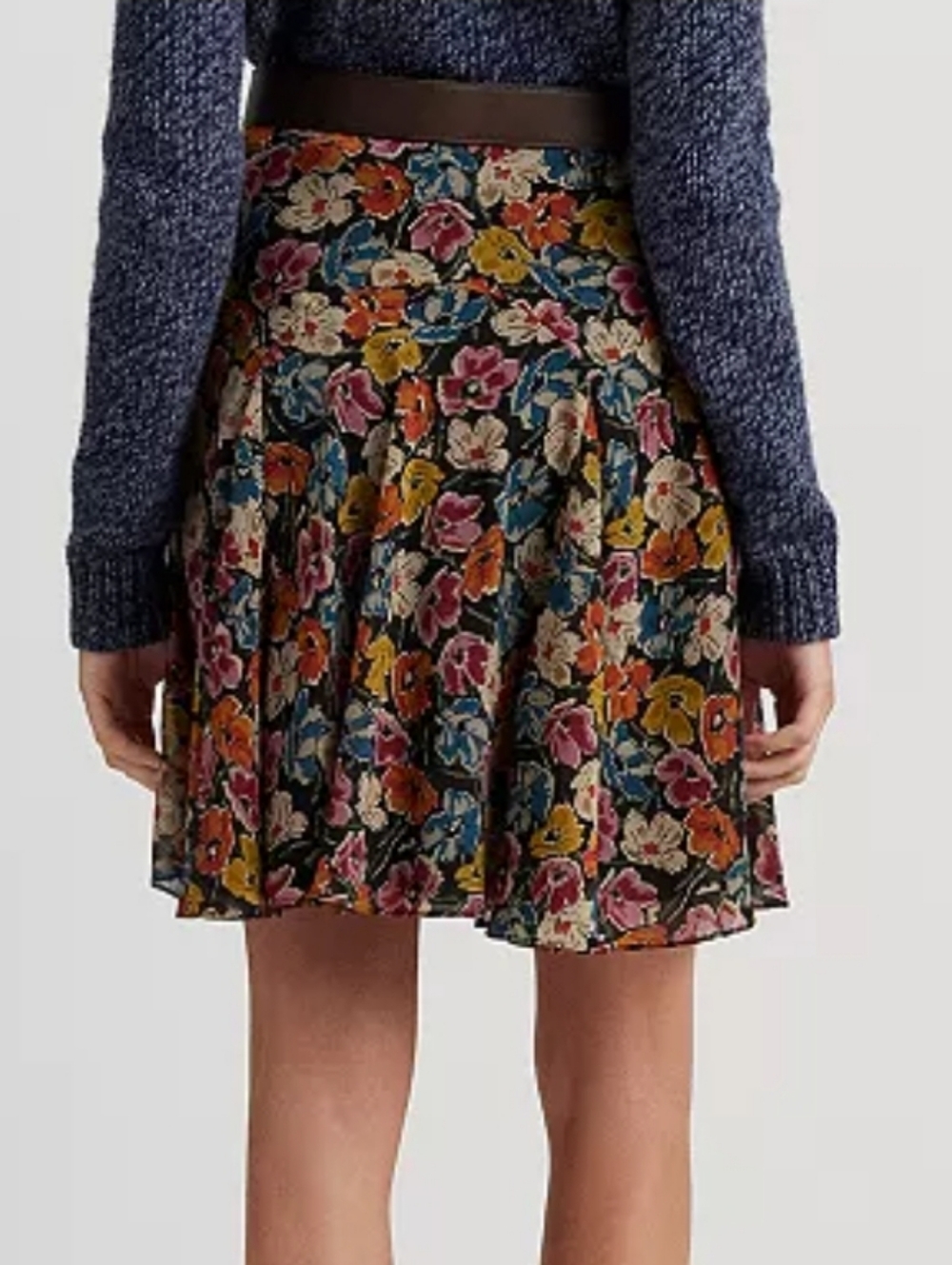 Ralph Lauren Crinkle Georgette Skirt - Picture 3 of 7